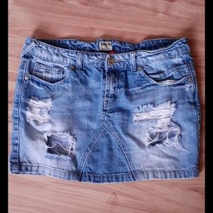 Ripped Jean Skirt (Undamaged)